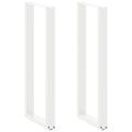 Bartafelpoten 2 st U-vormig 40x(110-111) cm staal wit