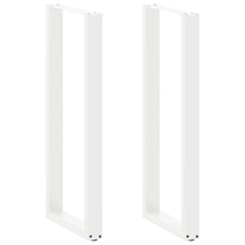 Salontafelpoten 2 st U-vormig 40x(110-111) cm staal wit