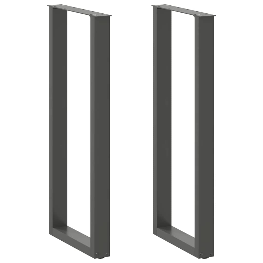 Bartafelpoten 2 st U-vormig 40x(110-111) cm staal antraciet