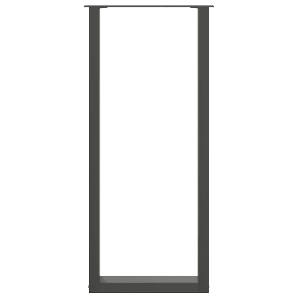 Bartafelpoten 2 st U-vormig 40x(110-111) cm staal antraciet