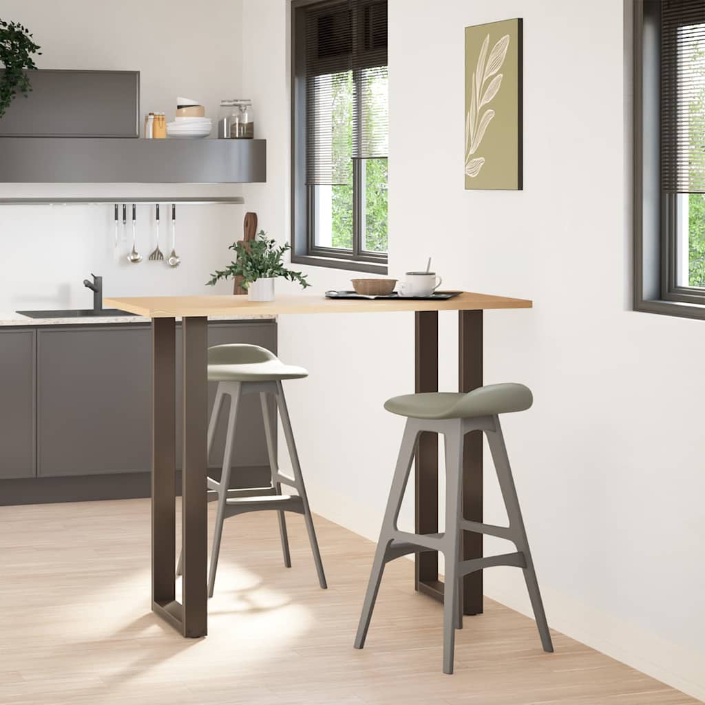 Salontafelpoten U-Vormig Staal Naturel 2 40 x (110-111) cm