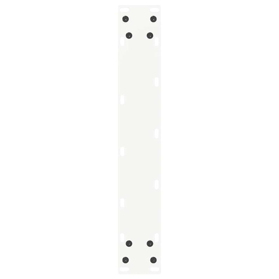 Salontafelpoten 2 st U-vormig 50x(110-111) cm staal wit