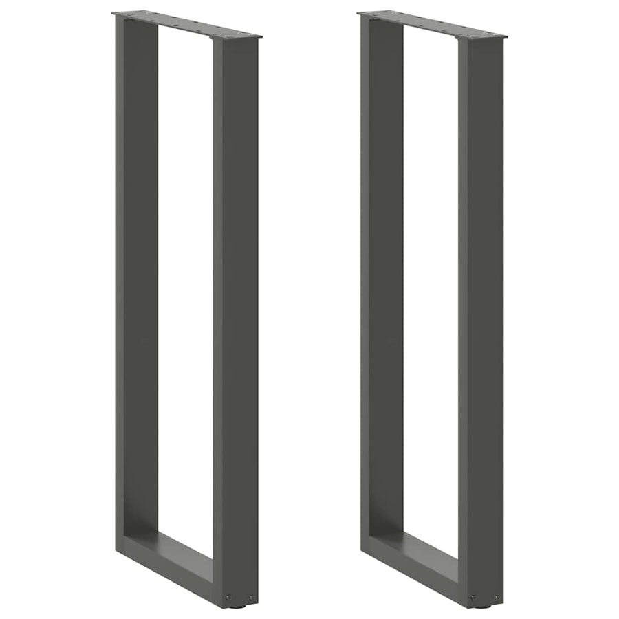 Bartafelpoten 2 st U-vormig 50x(110-111) cm staal antraciet