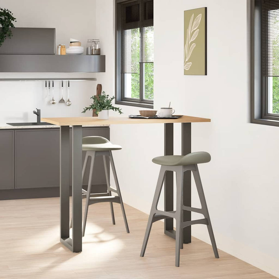 Bartafelpoten 2 st U-vormig 50x(110-111) cm staal antraciet