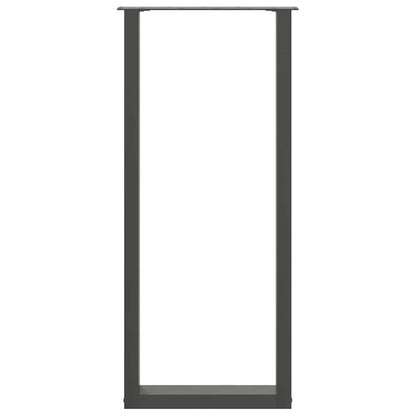 Bartafelpoten 2 st U-vormig 50x(110-111) cm staal antraciet