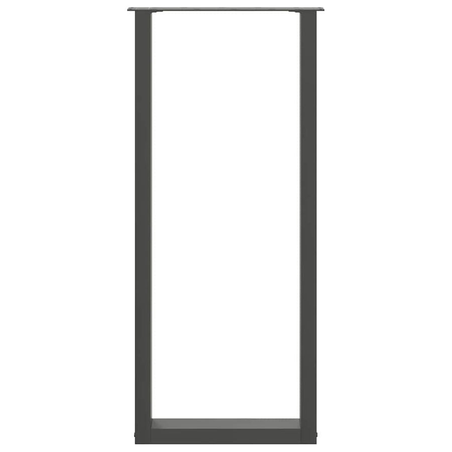 Bartafelpoten 2 st U-vormig 50x(110-111) cm staal antraciet