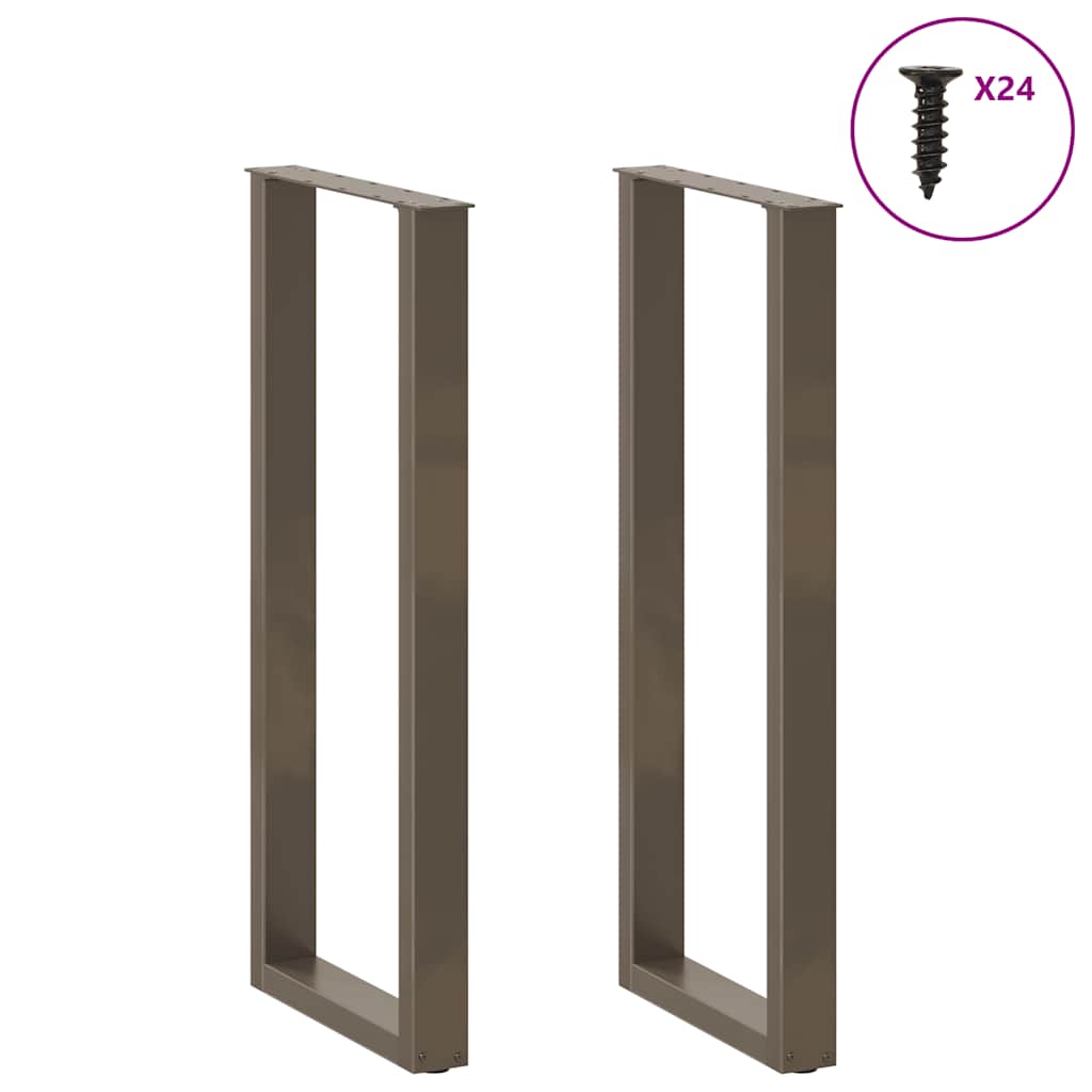 Bartafelpoten 2 st U-vormig 50x(110-111) cm staal naturel