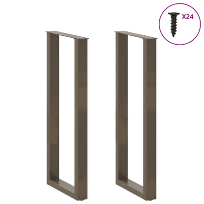 Bartafelpoten 2 st U-vormig 50x(110-111) cm staal naturel