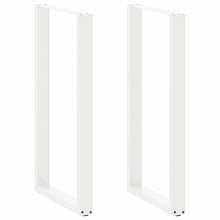 Salontafelpoten 2 st U-vormig 60x(110-111) cm staal wit
