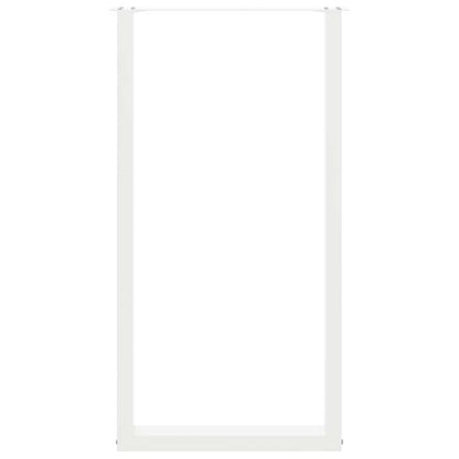 Salontafelpoten 2 st U-vormig 60x(110-111) cm staal wit