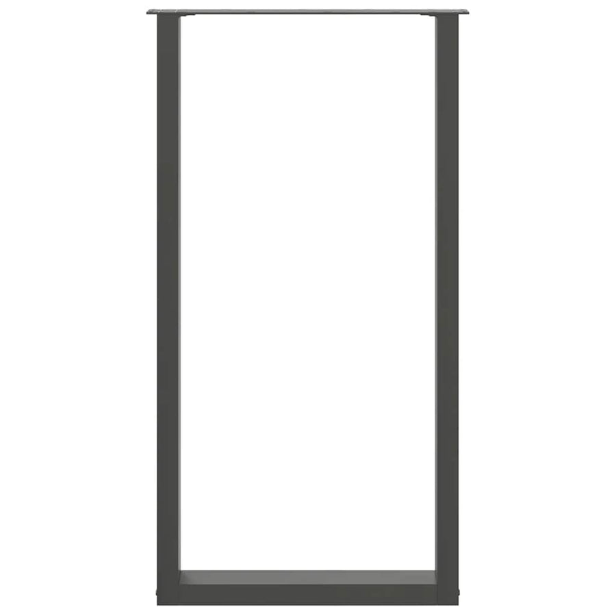 Salontafelpoten 2 st U-vormig 60x(110-111) cm staal antraciet