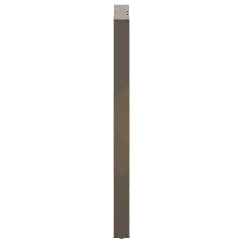 Salontafelpoten U-Vormig Staal Naturel 2 60 x (110-111) cm