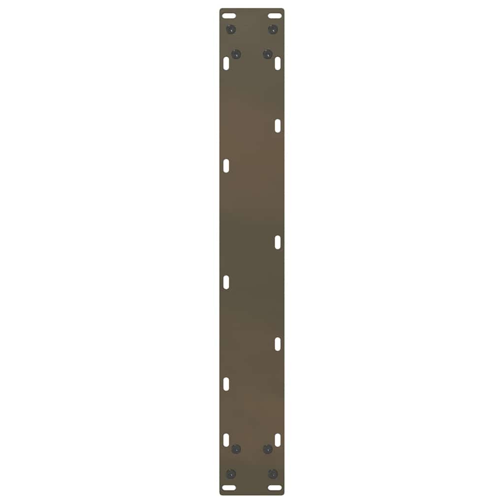 Salontafelpoten U-Vormig Staal Naturel 2 60 x (110-111) cm