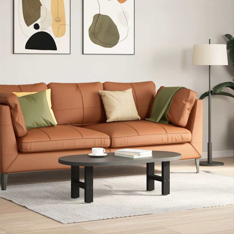 Salontafelpoten 2 st 30×30 cm staal zwart