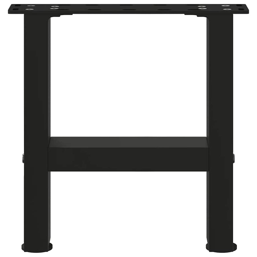 Salontafelpoten 2 st 30×30 cm staal zwart