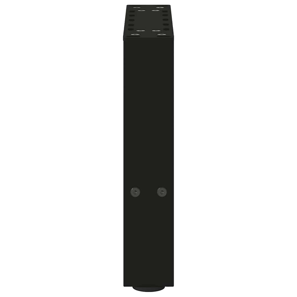 Salontafelpoten 2 st 30×30 cm staal zwart