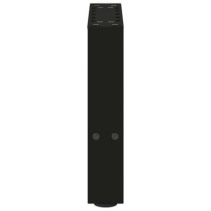 Salontafelpoten 2 st 30×30 cm staal zwart