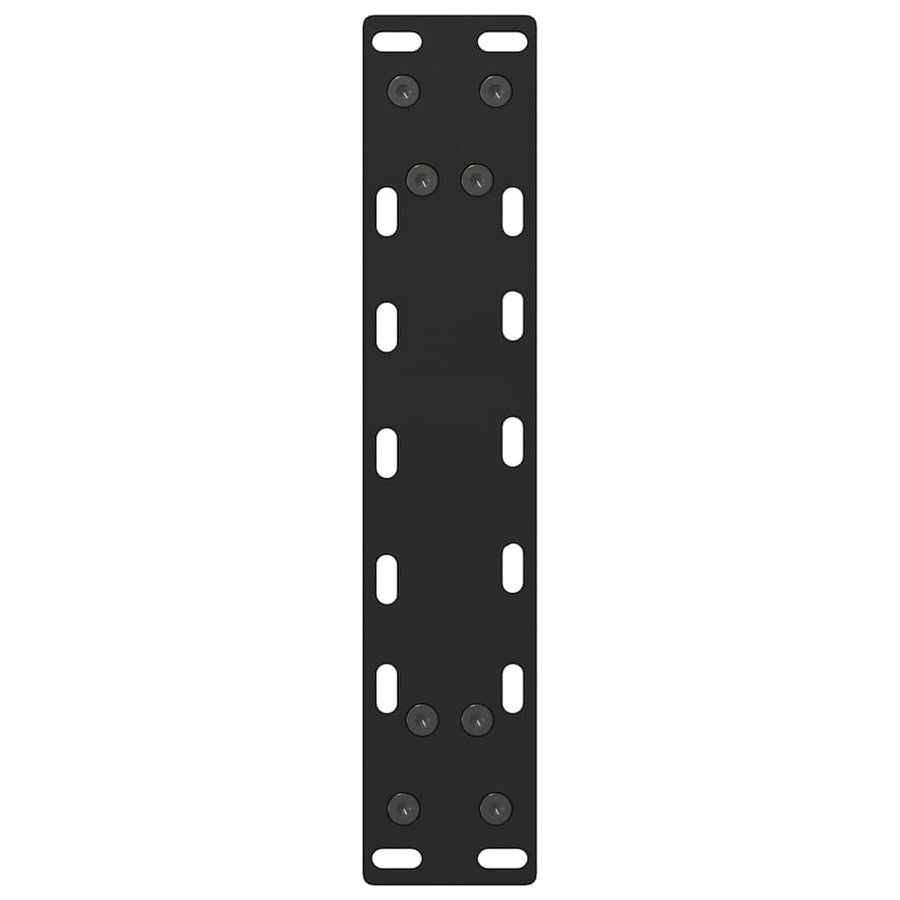 Salontafelpoten 2 st 30×30 cm staal zwart