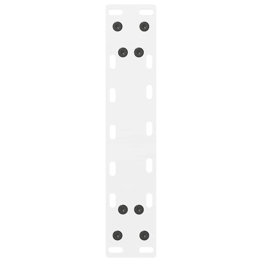 Salontafelpoten 2 st 30×30 cm staal wit