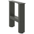 Salontafelpoten 2 st 30x(30-31) cm staal antracietkleurig