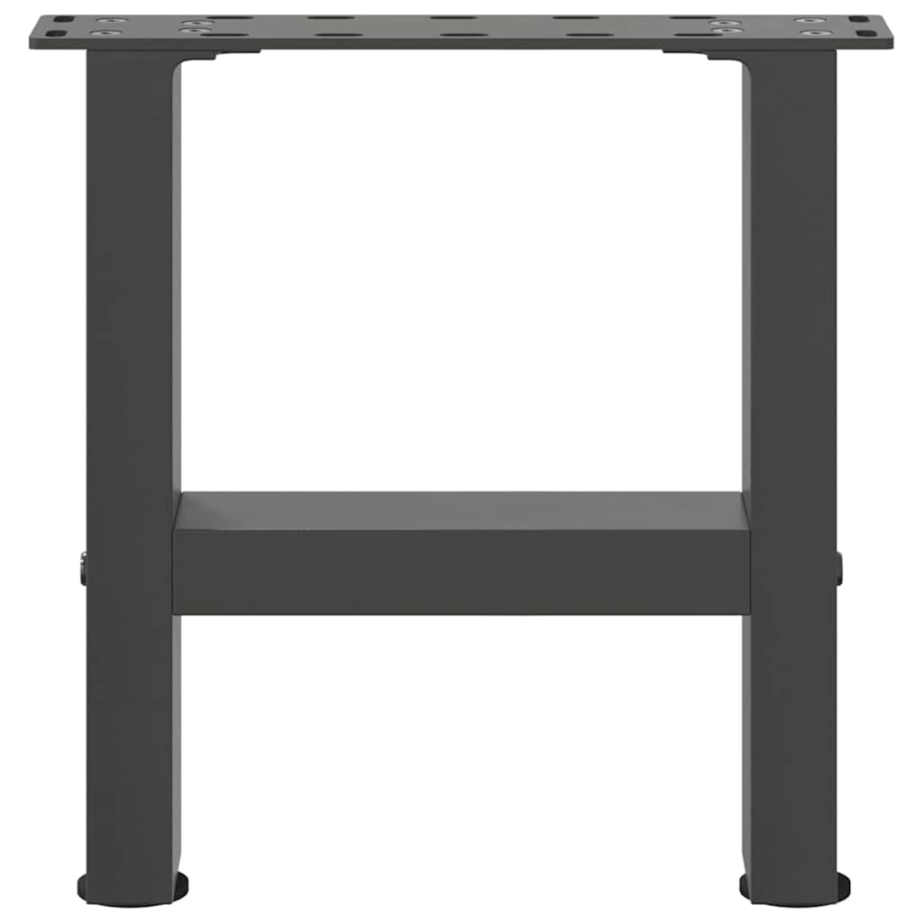 Salontafelpoten 2 st 30×30 cm staal antraciet