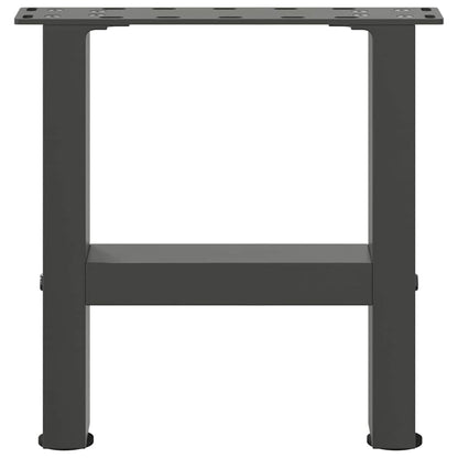 Salontafelpoten 2 st 30×30 cm staal antraciet