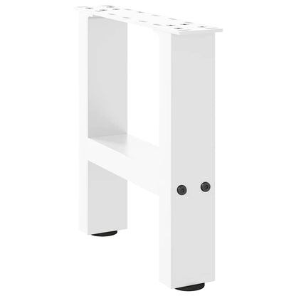 Salontafelpoten 2 st 30×40 cm staal wit