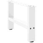 Tafelpoten 2 st 50x30 cm staal wit