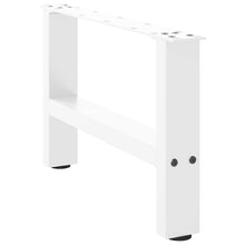 Salontafelpoten 2 st 30×50 cm staal wit