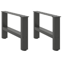 Salontafelpoten Staal Kleurig Antraciet 50 x (30-31) cm