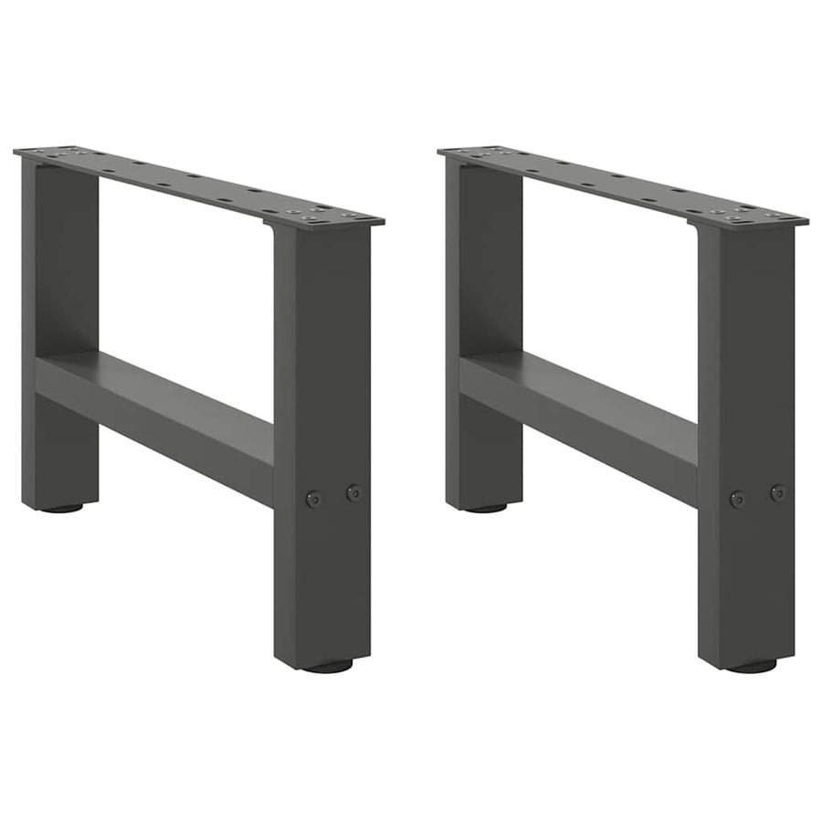 Salontafelpoten Staal Kleurig Antraciet 50 x (30-31) cm