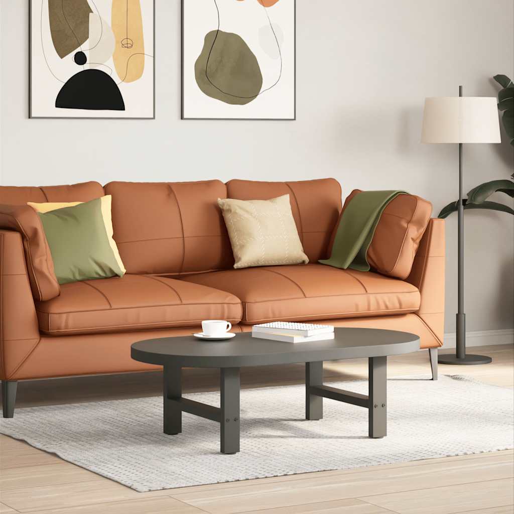Salontafelpoten Staal Kleurig Antraciet 50 x (30-31) cm