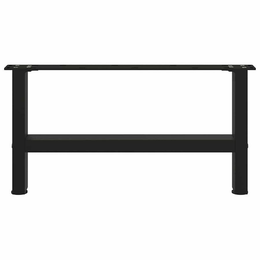 Salontafelpoten 2 st 30×60 cm staal zwart
