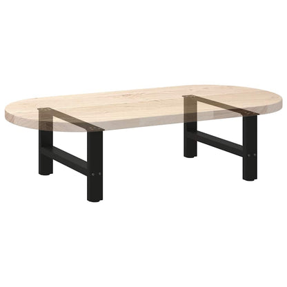 Salontafelpoten 2 st 30×60 cm staal zwart