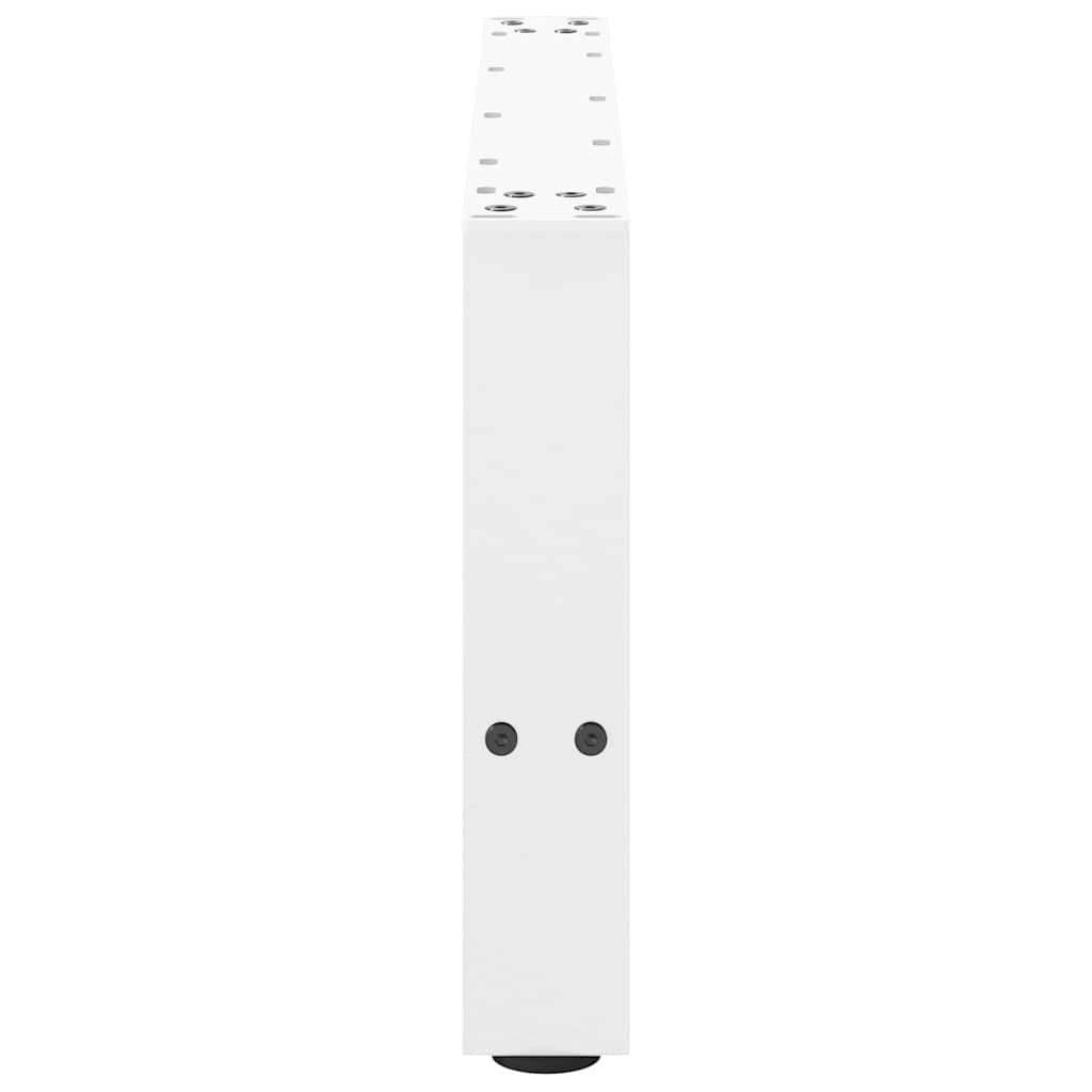 Salontafelpoten 2 st 30×60 cm staal wit
