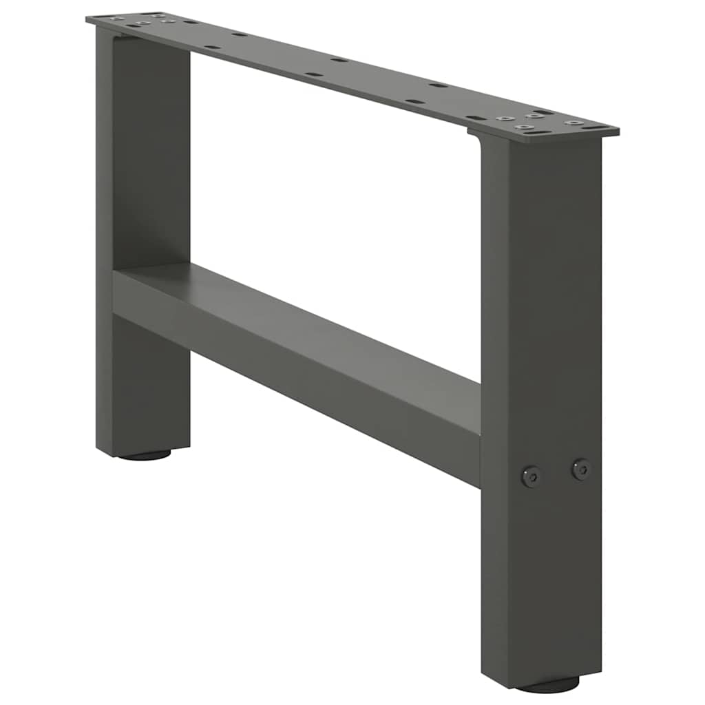 Salontafelpoten 2 st 30×60 cm staal antraciet