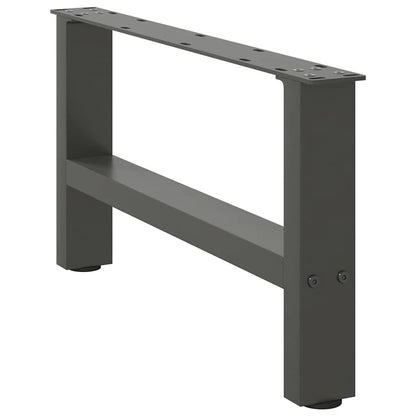 Salontafelpoten 2 st 30×60 cm staal antraciet