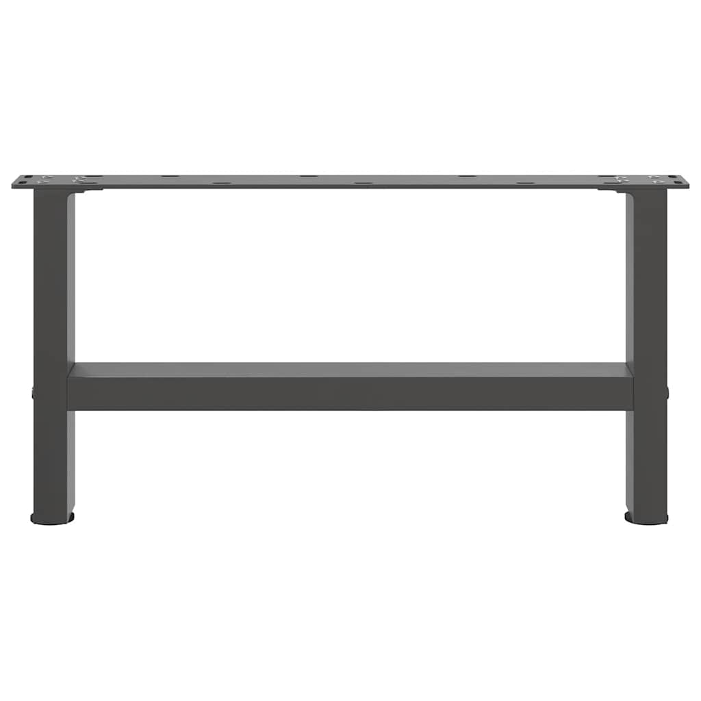 Salontafelpoten 2 st 30×60 cm staal antraciet