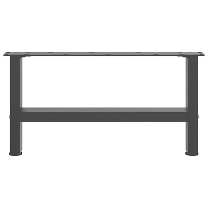 Salontafelpoten 2 st 30×60 cm staal antraciet