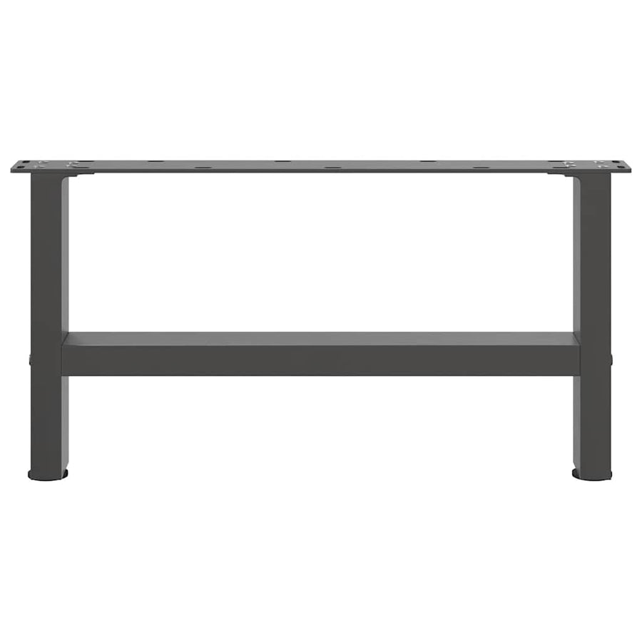Salontafelpoten 2 st 30×60 cm staal antraciet