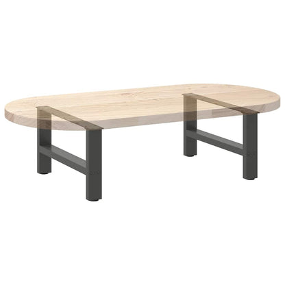 Salontafelpoten 2 st 30×60 cm staal antraciet