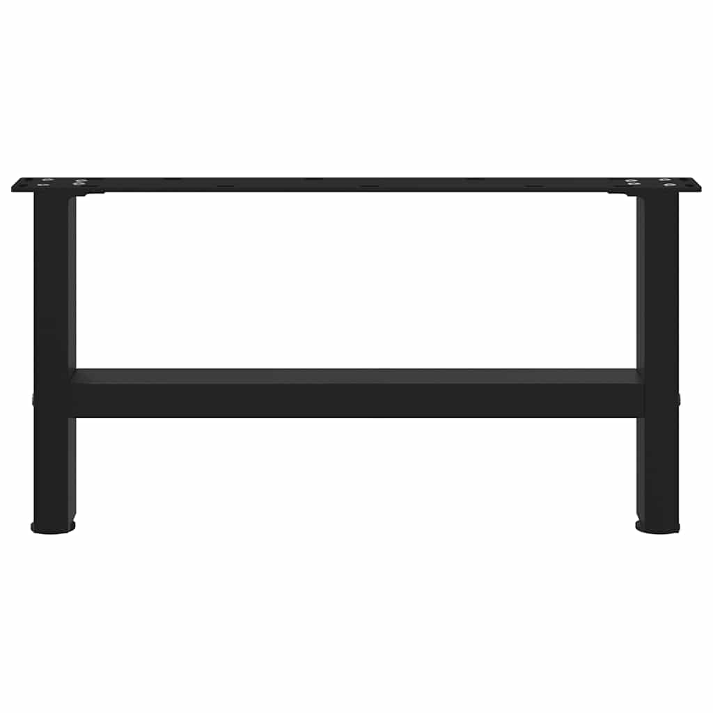 Salontafelpoten 2 st 30×70 cm staal zwart
