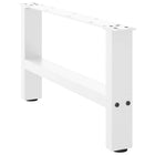 Salontafelpoten 2 st 70x30 cm staal wit