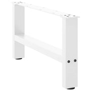 Salontafelpoten 2 st 70x30 cm staal wit