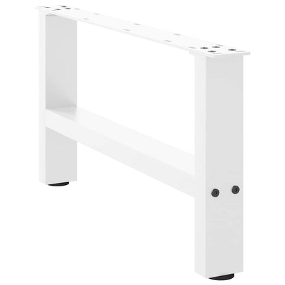 Salontafelpoten 2 st 30×70 cm staal wit