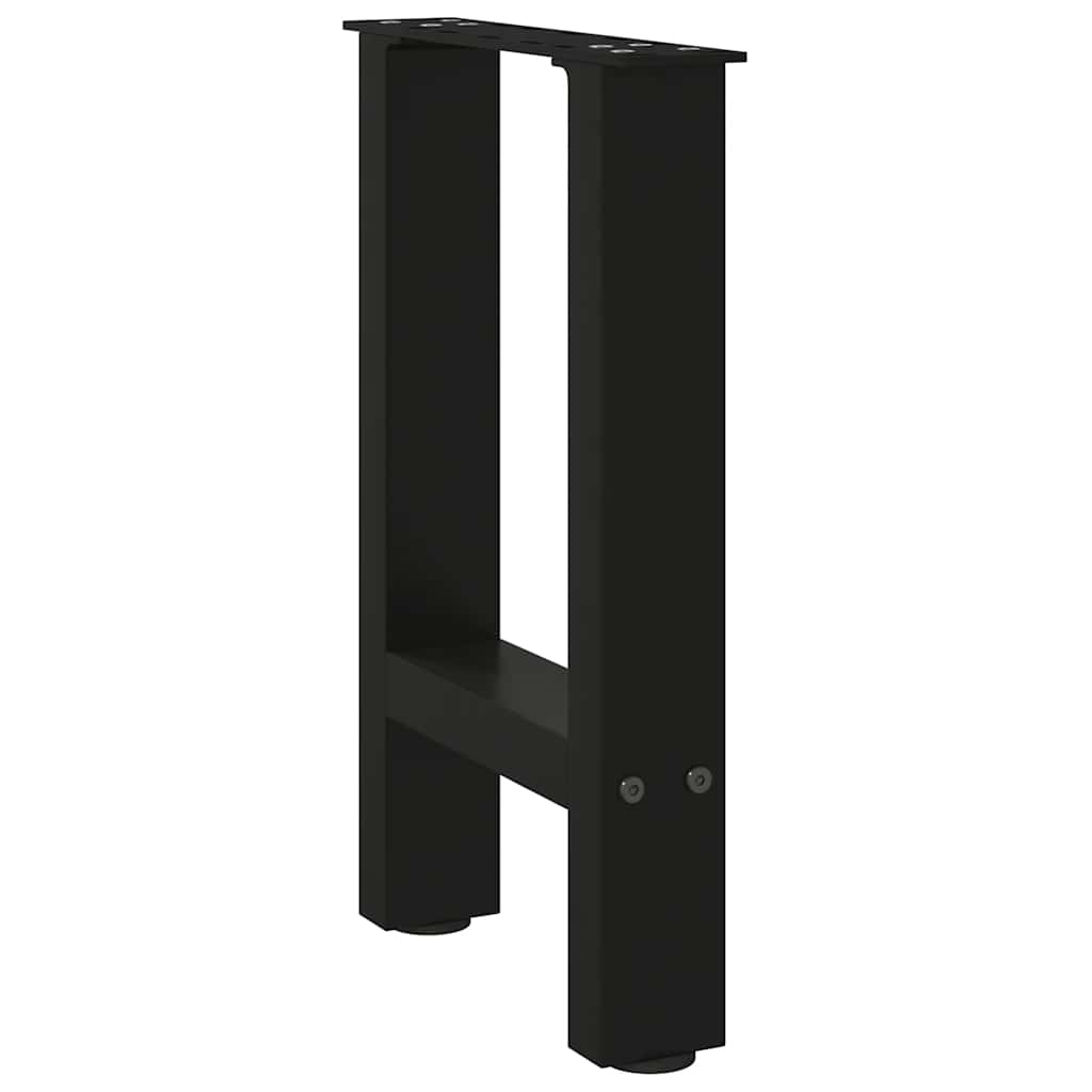 Salontafelpoten 2 st 28x(42-43) cm staal zwart