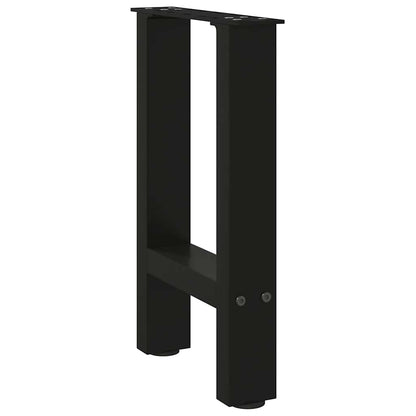 Salontafelpoten 2 st 28x(42-43) cm staal zwart