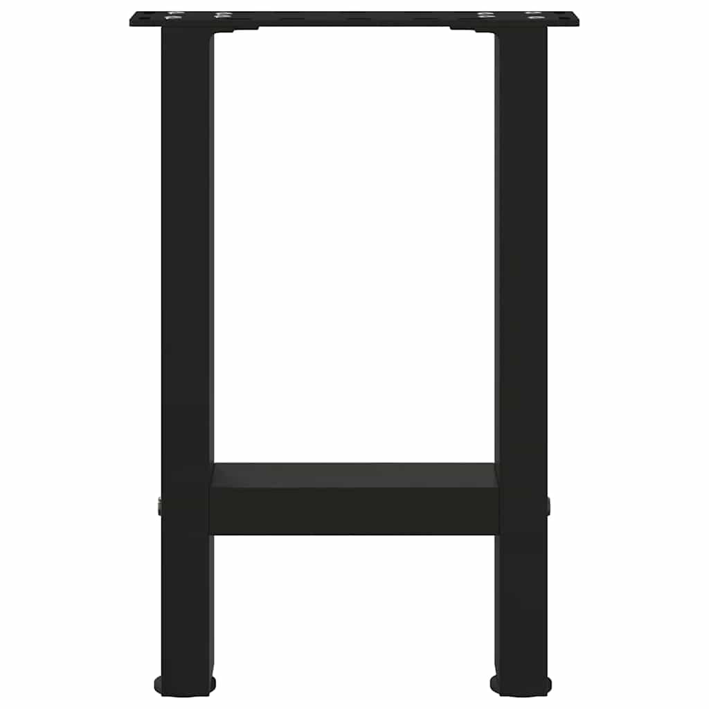 Salontafelpoten 2 st 28x(42-43) cm staal zwart