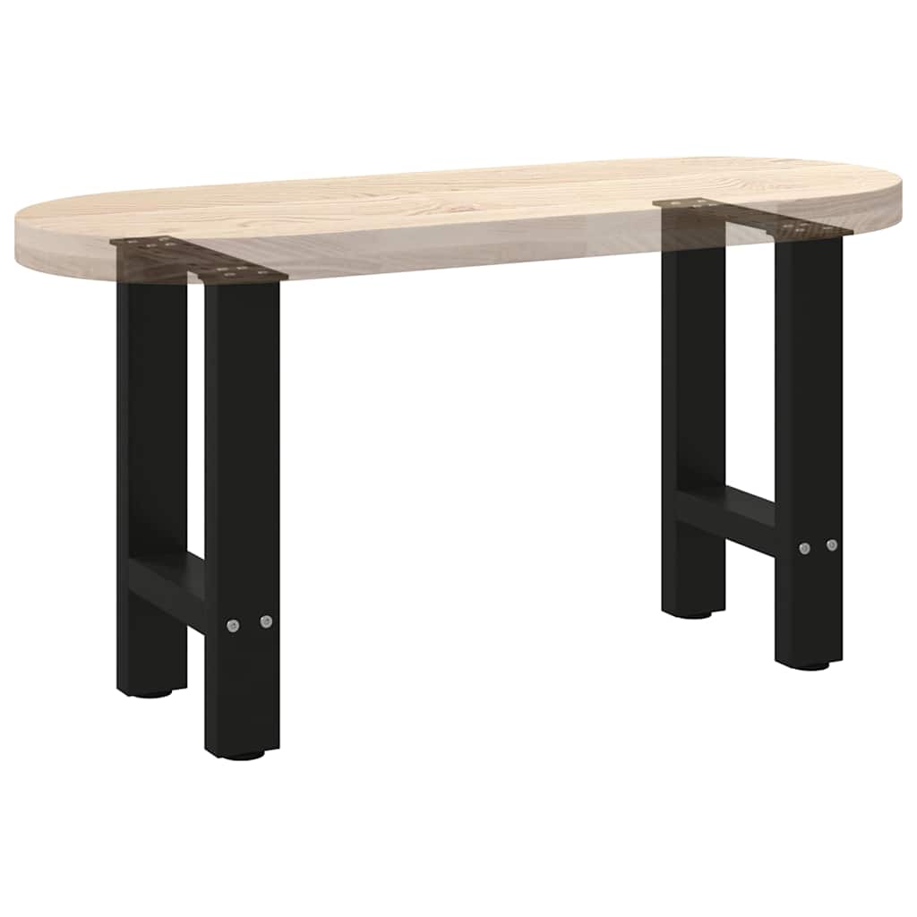 Salontafelpoten 2 st 28x(42-43) cm staal zwart