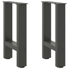 Coffee table legs 2 pcs 28x(42-43) cm steel anthracite